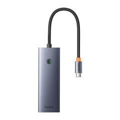 4in1 Hub Baseus  UltraJoy USB-A to USB 3.0 + RJ45 (space grey) цена и информация | Адаптеры и USB разветвители | 220.lv