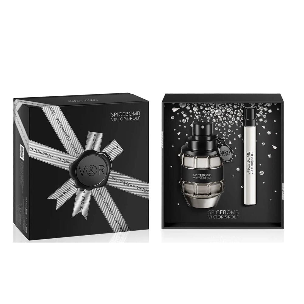 Komplekts Viktor & Rolf Spicebomb vīriešiem: tualetes ūdens EDT, 50 ml + EDT, 10 ml cena un informācija | Vīriešu smaržas | 220.lv