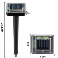 Солнечный отпугиватель кротов от грызунов, мышей, кротов, вредителей XXL 2 шт. цена и информация | Средства защиты от кротов, грызунов | 220.lv