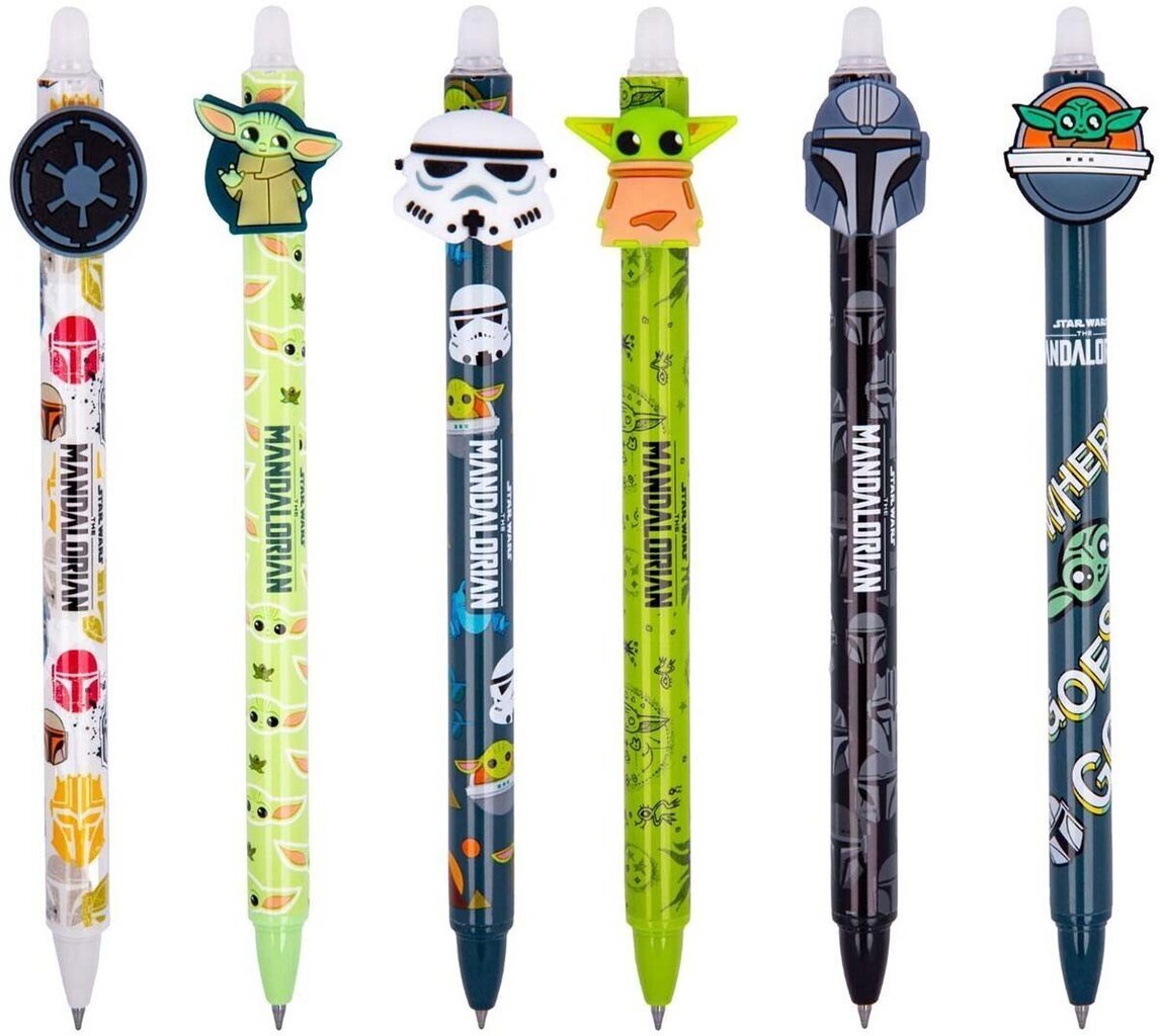 Automātiska lodīšu pildspalva ar dzēšgumiju Colorino Mandalorian CoolPack, 1 gab цена и информация | Rakstāmpiederumi | 220.lv