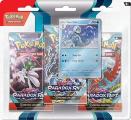 Kartes uzpilde Pokemon TCG Scarlet & Violet 4 Paradox Rift Checklane 3-Pack Blister Arctibax, EN цена и информация | Настольная игра | 220.lv