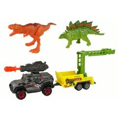 Figūru komplekts Dinozauri ar automātisko raķešu piekabi LeanToys цена и информация | Игрушки для мальчиков | 220.lv