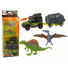 LeanToys dinozauru un raķešu automašīnu figūriņu komplekts цена и информация | Игрушки для мальчиков | 220.lv