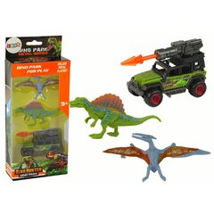 LeanToys dinozauri ar bezceļu oranžo raķešu figūru komplektu цена и информация | Игрушки для мальчиков | 220.lv