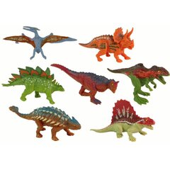 Dinozauru komplekts Lean Toys, 12 gab. cena un informācija | Rotaļlietas zēniem | 220.lv