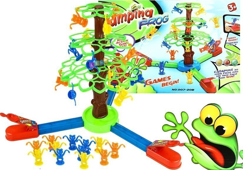 Arkādes spēle Jumping Frogs Lean Toys cena un informācija | Galda spēles | 220.lv