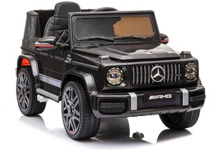 Vienvietīgs bērnu elektroauto Lean Cars Mercedes G63 AMG, melns cena un informācija | Bērnu elektroauto | 220.lv