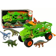 Figūru komplekts Dinozauri un auto transportētājs LeanToys цена и информация | Игрушки для мальчиков | 220.lv