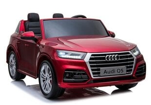 Divvietīgs bērnu elektroauto Audi Q5 Lean Cars, sarkans cena un informācija | Bērnu elektroauto | 220.lv