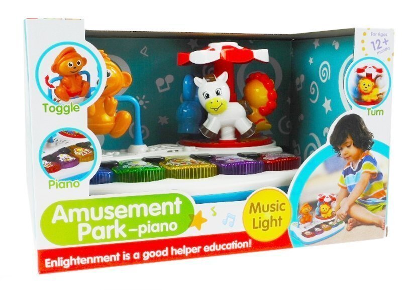 Krāsainas bērnu klavieres Lean Toys cena un informācija | Rotaļlietas zīdaiņiem | 220.lv