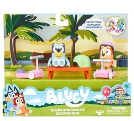 Bluey un Bingo Scooter Fun Figuļu komplekts cena un informācija | Rotaļlietas zēniem | 220.lv