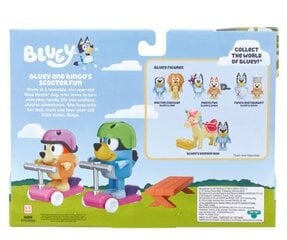 Bluey un Bingo Scooter Fun Figuļu komplekts cena un informācija | Rotaļlietas zēniem | 220.lv