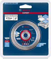Dimanta griešanas disks Bosch Expert HardCeramic 76 × 1,5 × 10 mm cena un informācija | Rokas instrumenti | 220.lv