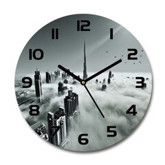Stikla Pulkstenis Migla virs Dubaijas, 30cm цена и информация | Часы | 220.lv