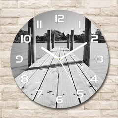 Stikla Pulkstenis Koka mols, 30cm цена и информация | Часы | 220.lv