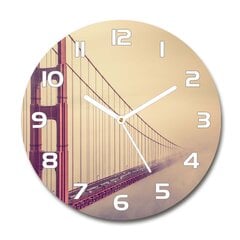 Stikla Pulkstenis Sanfrancisko tilts, 30cm цена и информация | Часы | 220.lv
