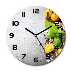 Stikla Pulkstenis Dārzeņi, 30cm цена и информация | Часы | 220.lv