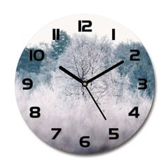 Stikla Pulkstenis Ziemas koki, 30cm цена и информация | Часы | 220.lv