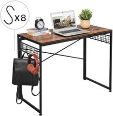 Datora galds, brūns cena un informācija | Datorgaldi, rakstāmgaldi, biroja galdi | 220.lv