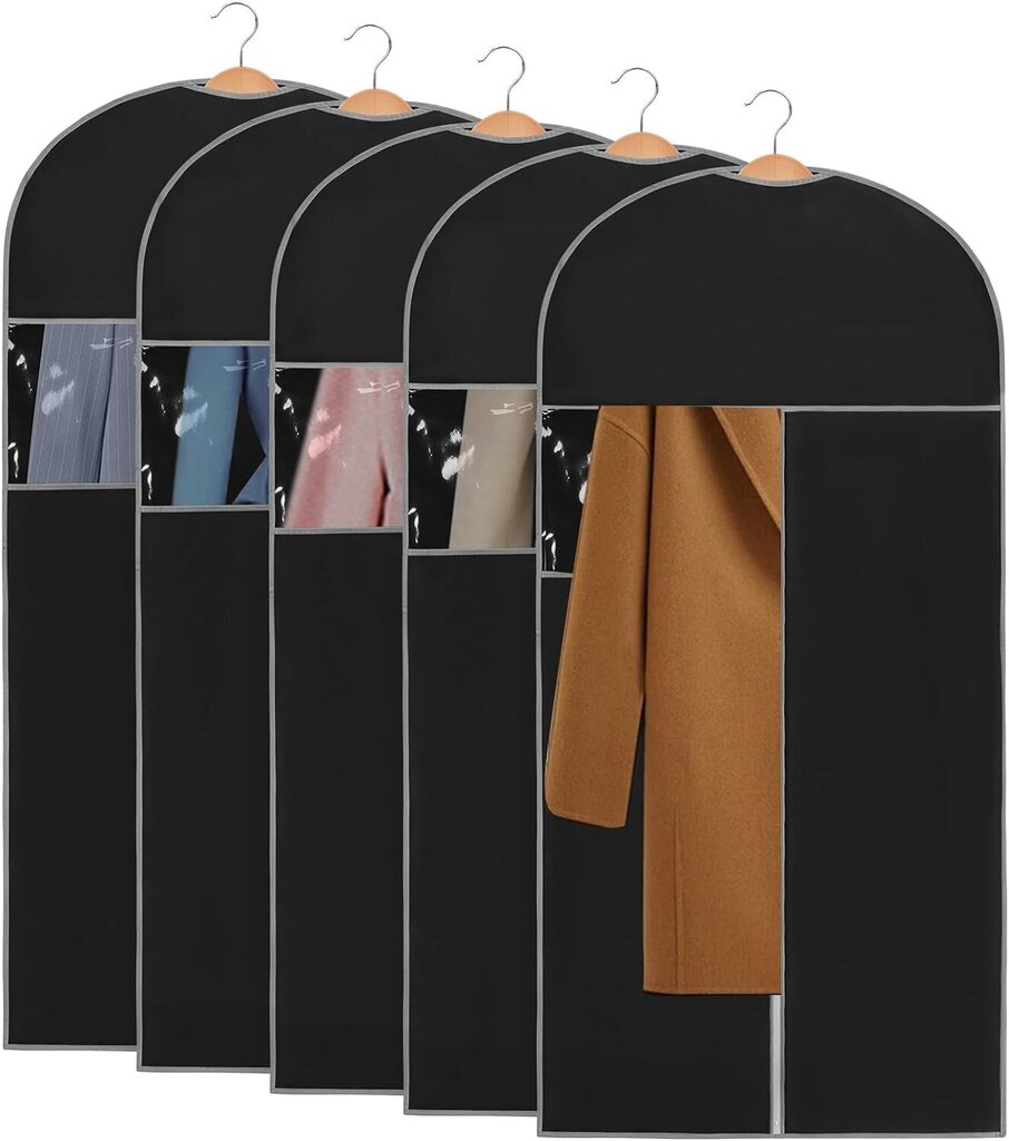 Drēbju pārvalki FYY, 5 gab., 100x60 cm цена и информация | Pakaramie un apģērbu maisi | 220.lv