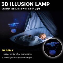 Nakts lampa LED Smalody 3D цена и информация | Настольные лампы | 220.lv