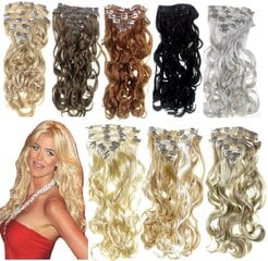 Наращивание волос на клипсах Real Look, волнистые, длина 55 см Для женщин от Vanessa Grey 3033A-6-24-HH цена и информация | Аксессуары для волос | 220.lv