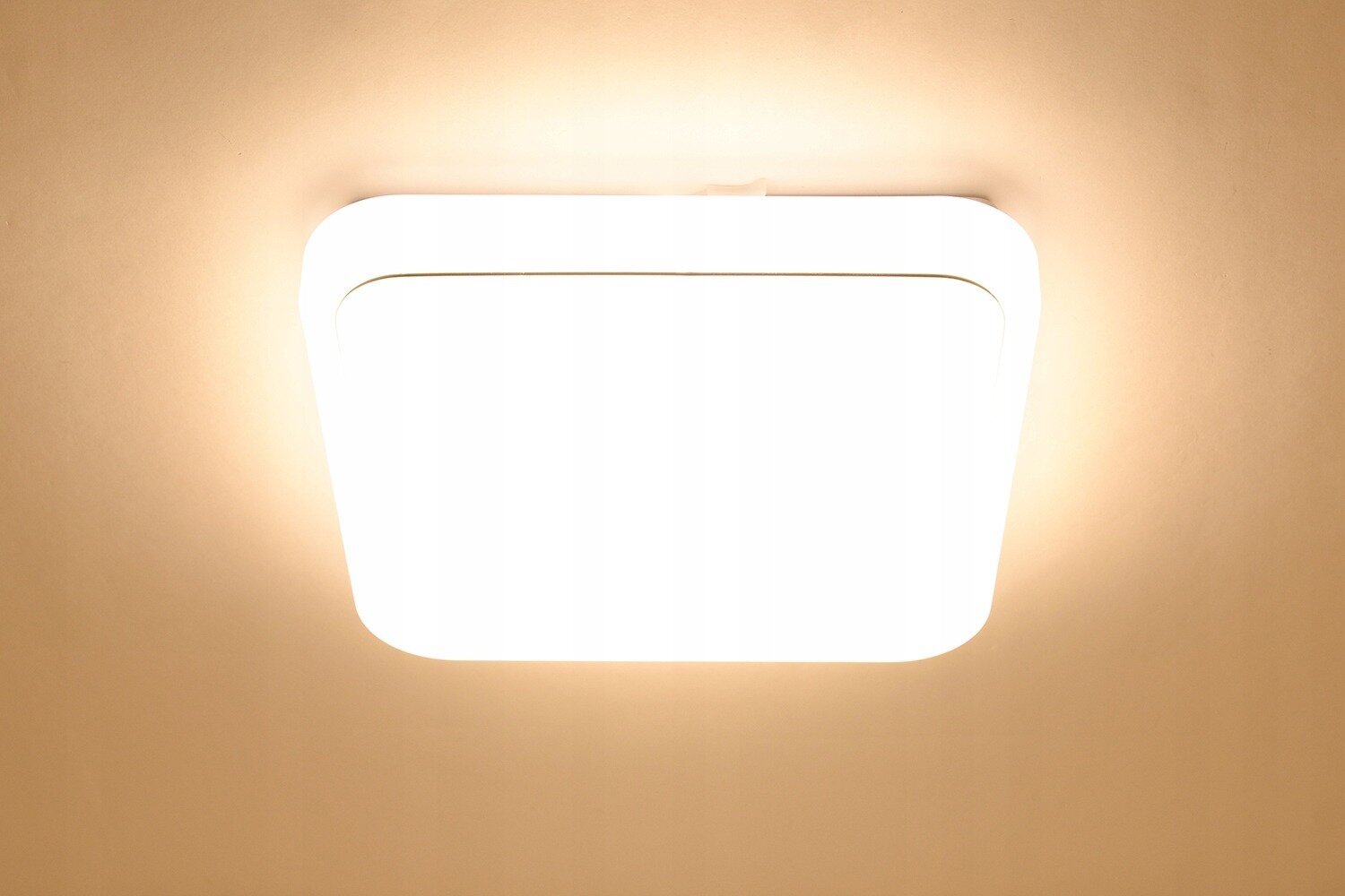 LED griestu lampa, 33x33cm, ar pulti, balta cena un informācija | Griestu lampas | 220.lv