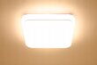 LED griestu lampa, 33x33cm, ar pulti, balta cena un informācija | Griestu lampas | 220.lv