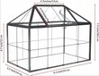 Mini stikla siltumnīca Homtonā, 14x23x18,5 cm цена и информация | Siltumnīcas | 220.lv