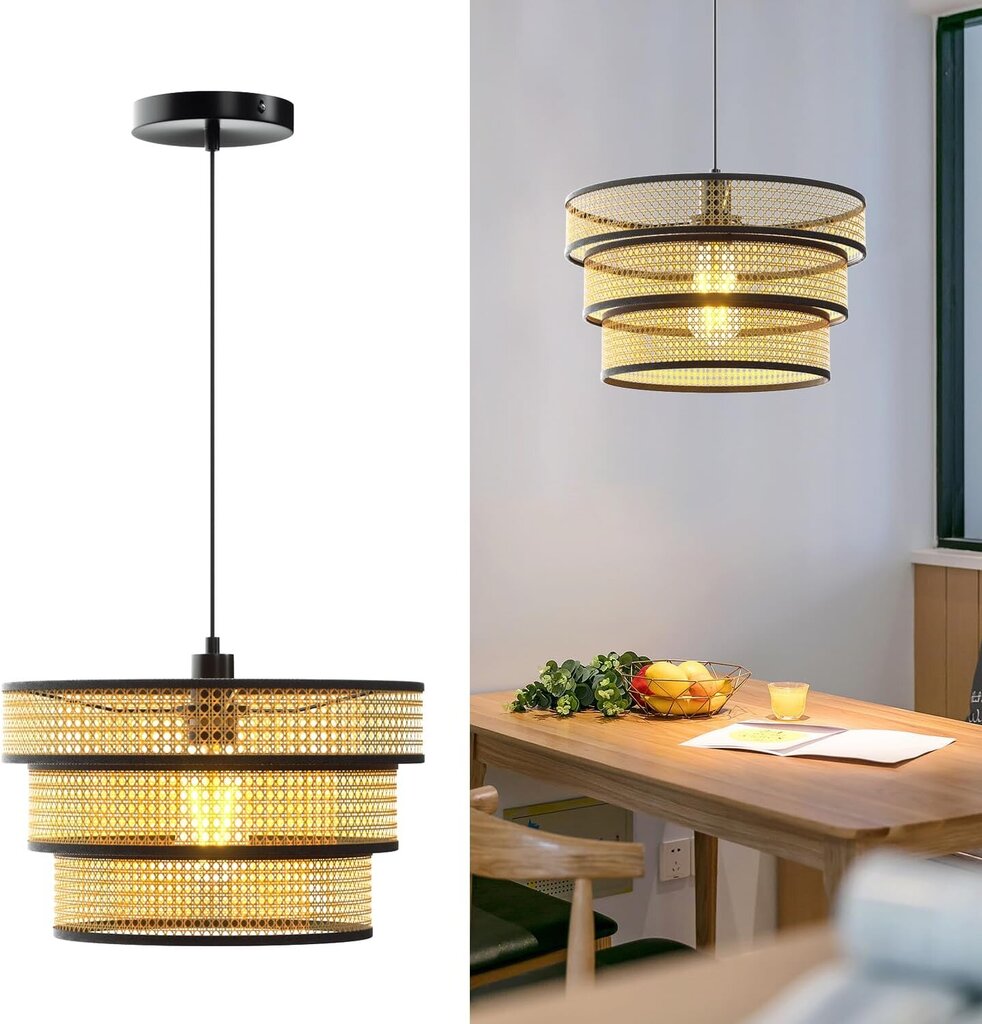 LED griestu gaismeklis Hamlite, 40W, melns/brūns cena un informācija | Piekaramās lampas | 220.lv