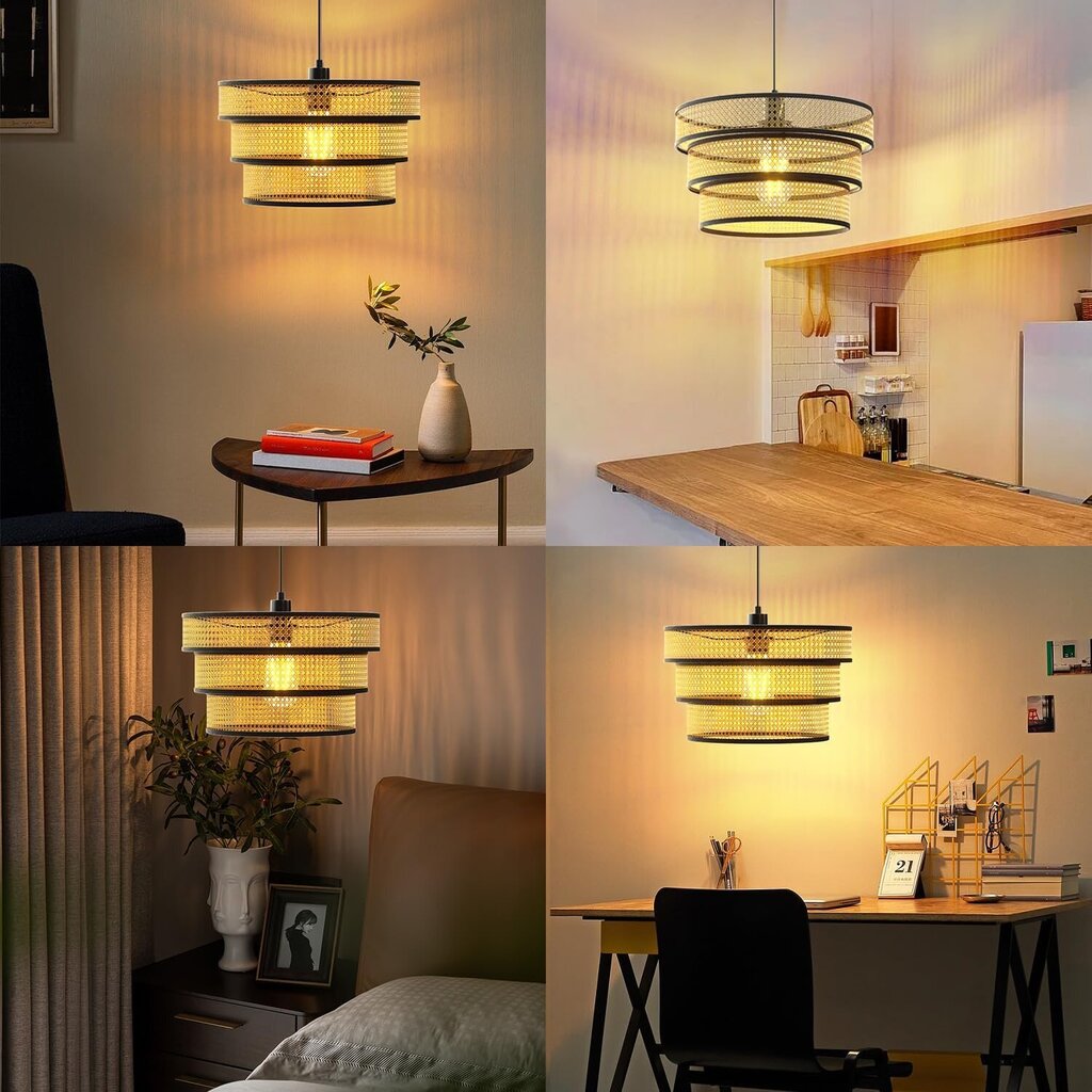 LED griestu gaismeklis Hamlite, 40W, melns/brūns cena un informācija | Piekaramās lampas | 220.lv