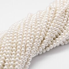 Pērļu pērlītes, 6 mm diam. cena un informācija | Rotu veidošana, pērļošana | 220.lv