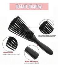 Профессиональная расческа для волос, Electronics LV-771, черная, 1 шт цена и информация | Расчески, щетки для волос, ножницы | 220.lv