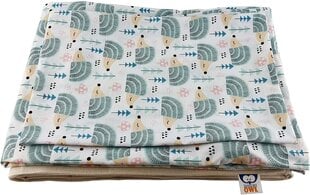 Детское утяжеленное одеяло Sensory Owl - Сон и беспокойство - Сенсорное успокоение - Натуральный цвет - 100% хлопок с наволочкой и мешком для хранения - 90x120 см - 2,5 кг - Ежик цена и информация | Одеяла | 220.lv