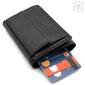 Ādas Kredītkartes turētājs RFID Leonardo Verrelli®, melns cena un informācija | Vīriešu maki, karšu maki | 220.lv