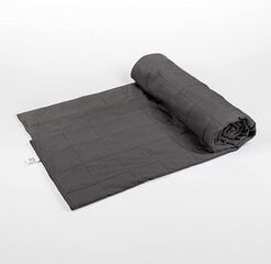 Sensory Owl Zippy утяжеленное одеяло для пар Большие молнии по бокам 100% хлопок Сенсорное успокаивающее одеяло для сна Одеяло от беспокойства 220x200 см, вес 16 кг, серый цена и информация | Одеяла | 220.lv