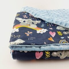 Стандартное утяжеленное одеяло для всех одеял с набором из 8 лент, застегивается на молнию и подлежит машинной стирке (бутылочно-зеленый, 204 x 221 см) цена и информация | Одеяла | 220.lv
