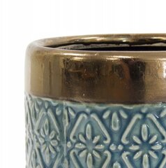 Цветочный горшок Duwen 14 х 12 см, керамика, синие оттенки цена и информация | Вазоны | 220.lv