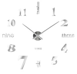 Настенные часы Soledi L01 с 3D-наклейкой цена и информация | Часы | 220.lv