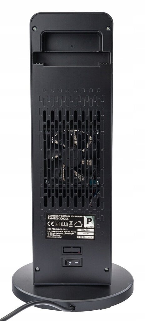 Kolonnu sildītājs Powermat PM-GKL-3000DL, 2000W, 46 cm, LCD цена и информация | Sildītāji | 220.lv