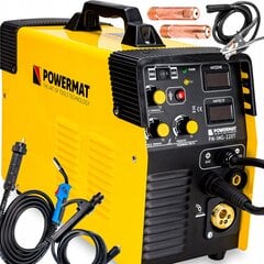 Metināšanas iekārta ar piederumiem Powermat PM-IMG-220T, 230V, 40-220A cena un informācija | Metināšanas iekārtas, lodāmuri | 220.lv