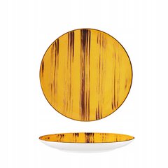Фарфоровая обеденная тарелка желтого цвета 28 см цена и информация | Посуда, тарелки, обеденные сервизы | 220.lv