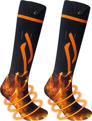 Унисекс носки с электрическим подогревом InnoGear, 5 В/5000 мАч, чёрные цена и информация | Мужские носки | 220.lv