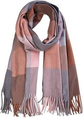 Классический клетчатый шарф Sojos, розовый цена и информация | Мужские шарфы, шапки, перчатки | 220.lv
