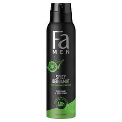 Дезодорант Fa Men Spicy Bergamot, 150 мл цена и информация | Дезодоранты | 220.lv