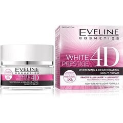 Sejas krēms Eveline Cosmetics White Prestige 4D Whitening, 50 ml cena un informācija | Sejas krēmi | 220.lv