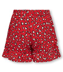 ONLY юбка-шорты для девочек 15316556*01, красные 5715513307342 цена и информация | Шорты из футера с поясом на резинке для девочек Gulliver, разноцветные | 220.lv