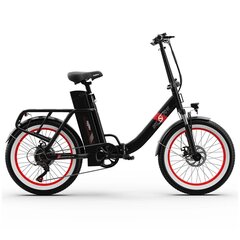 Elektriskais velosipēds OneSport OT16, 20", melns цена и информация | Электровелосипеды | 220.lv