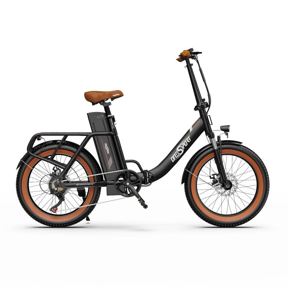 Elektriskais velosipēds OneSport OT16, 20", melns цена и информация | Elektrovelosipēdi | 220.lv