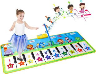 Bērnu muzikālais klavieru paklājiņš Extsud, 132x64 cm cena un informācija | Attīstošās rotaļlietas | 220.lv